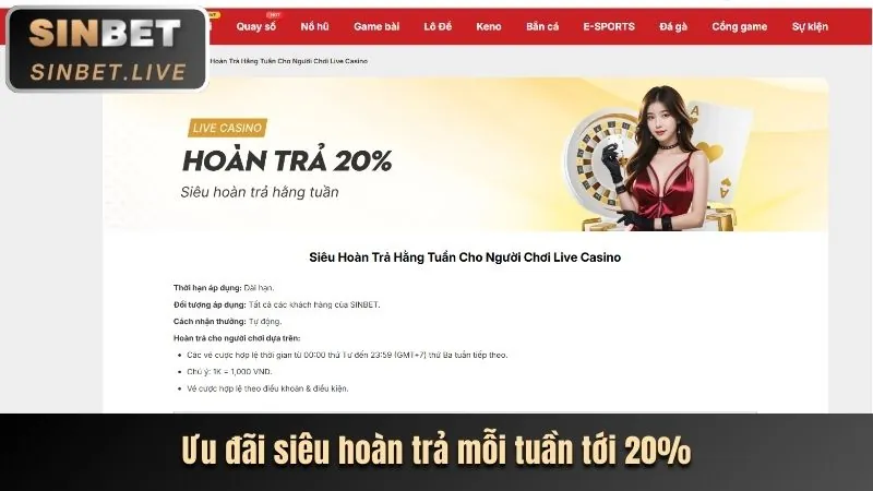 Hoàn trả không giới hạn 88e